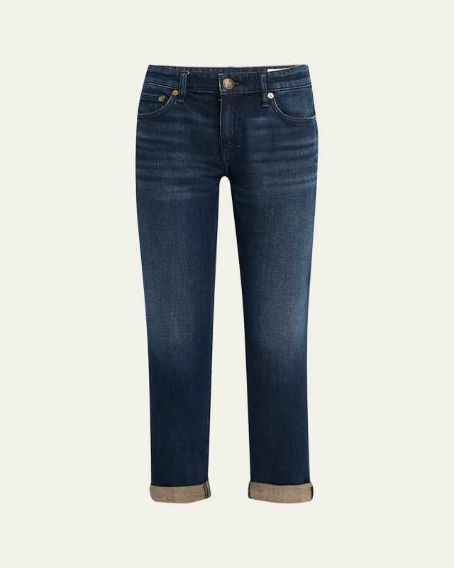 Dre Low-Rise Slim Boyfriend Jeans